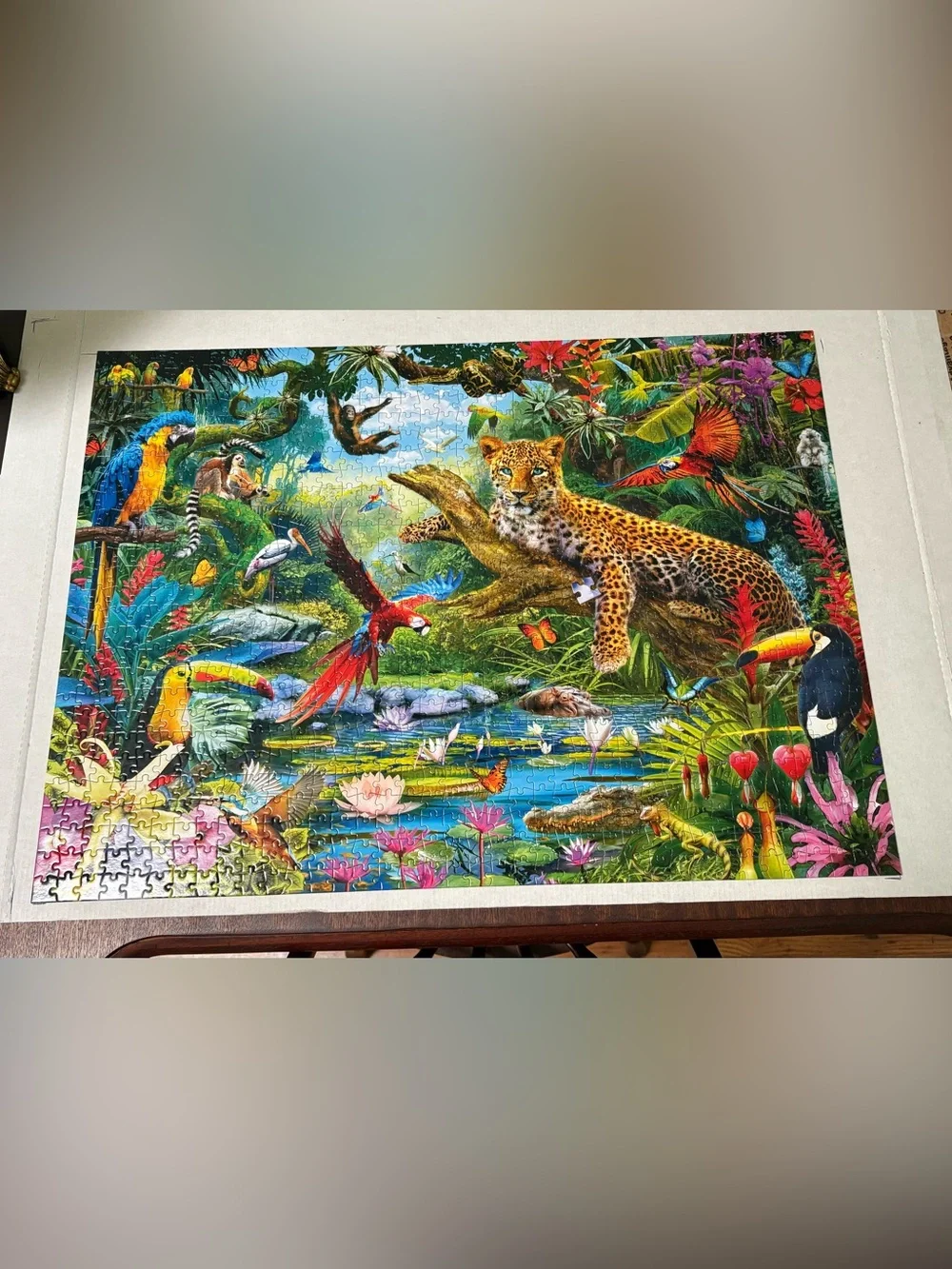 Buffalo Multicolor Leopard Jungle Puzzle